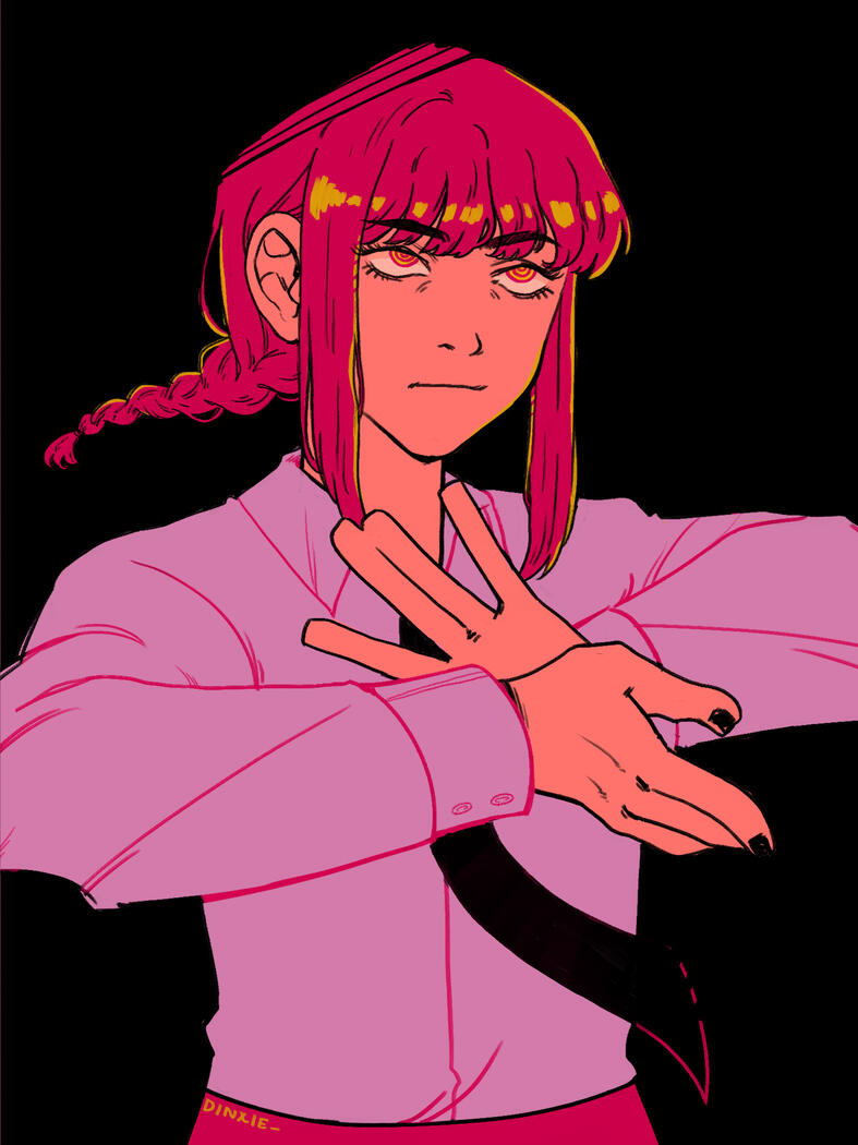 Makima from Chainsaw Man (2020) fan art