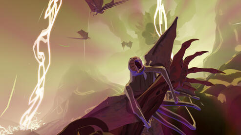 Demobat modeled by me and arm latch animation done by me