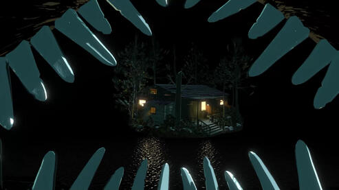 Chapter 7 Hopper's Cabin exterior modeled by me