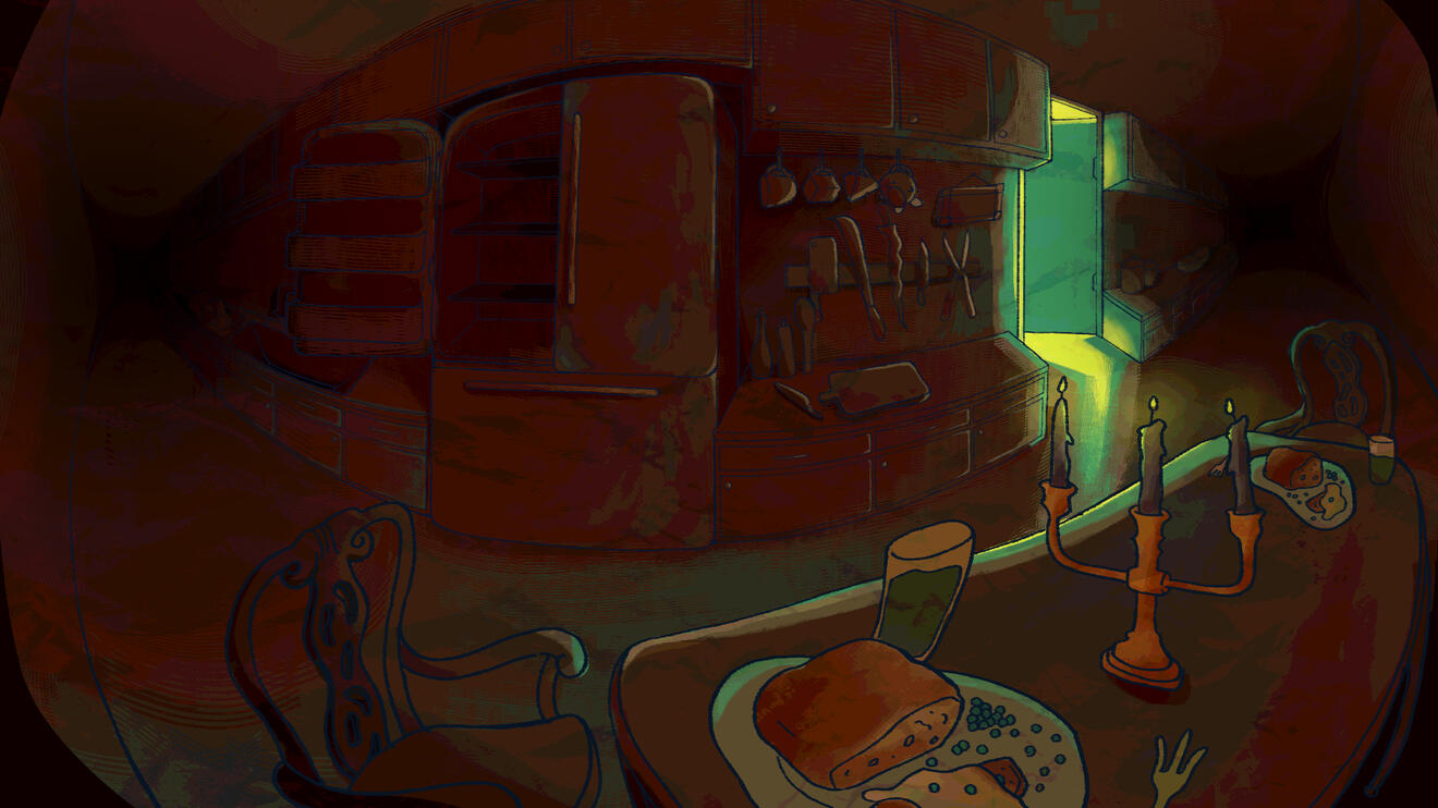 Dream Kitchen Fisheye Concept Art